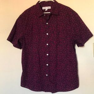 Mens short sleeve button down